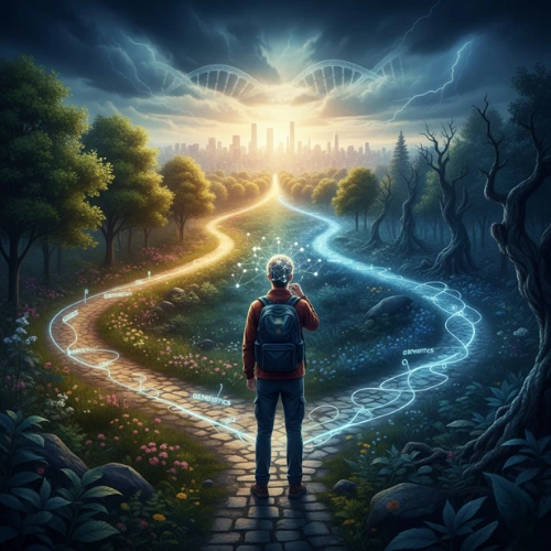 انتخاب‌های فردی و تاثیر آن‌ها بر سرنوشت در کنار ژنتیک.